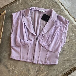 NWT pleats corset top